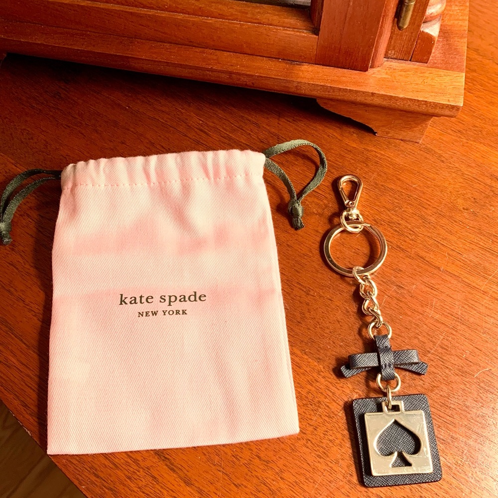 Kate Spade Cut Out Leather Keychain Fob
